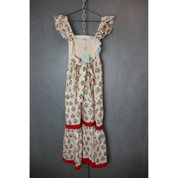 Hill House Home The Pippa Dress Block Print Poppy Ruffle Sleeve Cottagecore S - Picture 3 of 12